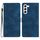 Per Samsung Galaxy S24 5G Custodia per telefono in pelle con motivo a farfalla con fiore in rilievo (blu) Per Samsung Galaxy S24 5G Custodia per telefono in pelle con motivo a farfalla con fiore in rilievo (blu)