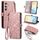 Custodia per telefono in pelle con fibbia laterale con cerniera geometrica per Samsung Galaxy S24 5G (rosa) Custodia per telefono in pelle con fibbia laterale con cerniera geometrica per Samsung Galaxy S24 5G (rosa)