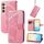 Per Samsung Galaxy S24 5G Custodia per cellulare in pelle goffrata con fiori d'amore farfalla (rosa) Per Samsung Galaxy S24 5G Custodia per cellulare in pelle goffrata con fiori d'amore farfalla (rosa)