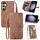 Custodia per telefono in pelle con cerniera fiore in rilievo per Samsung Galaxy S24 5G (marrone) Custodia per telefono in pelle con cerniera fiore in rilievo per Samsung Galaxy S24 5G (marrone)