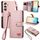Custodia per telefono in pelle con cordino e cerniera Love per Samsung Galaxy S24+ 5G (rosa) Custodia per telefono in pelle con cordino e cerniera Love per Samsung Galaxy S24+ 5G (rosa)