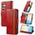 Per Samsung Galaxy S24 5G Custodia Neo Splicing Custodia in pelle con doppia fibbia magnetica (Rosso) Per Samsung Galaxy S24 5G Custodia Neo Splicing Custodia in pelle con doppia fibbia magnetica (Rosso)