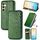 Custodia per telefono in pelle magnetica pressata a griglia cubica per Samsung Galaxy S24 5G (verde) Custodia per telefono in pelle magnetica pressata a griglia cubica per Samsung Galaxy S24 5G (verde)