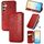 Custodia per telefono in pelle magnetica pressata a griglia cubica per Samsung Galaxy S24+ 5G (rossa) Custodia per telefono in pelle magnetica pressata a griglia cubica per Samsung Galaxy S24+ 5G (rossa)