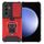 Per Samsung Galaxy S24 5G Camera Shield Card Slot PC+TPU Custodia per telefono(Rosso) Per Samsung Galaxy S24 5G Camera Shield Card Slot PC+TPU Custodia per telefono(Rosso)