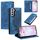 Custodia per telefono in pelle magnetica goffrata Totem per Samsung Galaxy S22+ 5G (blu) Custodia per telefono in pelle magnetica goffrata Totem per Samsung Galaxy S22+ 5G (blu)