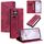 Custodia per telefono in pelle magnetica goffrata Totem per Samsung Galaxy S22 Ultra 5G (rossa) Custodia per telefono in pelle magnetica goffrata Totem per Samsung Galaxy S22 Ultra 5G (rossa)