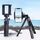 Treppiede portatile per telefono con fotocamera da tavolo con mini treppiede per selfie rimovibile con testa a sfera (nero) Treppiede portatile per telefono con fotocamera da tavolo con mini treppiede per selfie rimovibile con testa a sfera (nero)