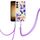Per Samsung Galaxy S24 5G Custodia per telefono in TPU IMD serie Fiori e piante con cordino (Begonia viola) Per Samsung Galaxy S24 5G Custodia per telefono in TPU IMD serie Fiori e piante con cordino (Begonia viola)