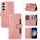 Custodia in pelle per telefono con slot per scheda Samsung Galaxy S24 5G (oro rosa) Custodia in pelle per telefono con slot per scheda Samsung Galaxy S24 5G (oro rosa)