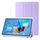 Custodia per tablet in pelle tripla acrilica trasparente per Huawei Matepad 11 Pro 2022 (viola)