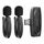 YESIDO KR13 Doppio microfono lavalier wireless a bassa latenza con ricevitore Type-C (nero) YESIDO KR13 Doppio microfono lavalier wireless a bassa latenza con ricevitore Type-C (nero)