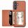 Custodia per telefono con blocco RFID per porta carte magnetiche in fibra di carbonio Samsung Galaxy S24+ 5G (marrone) Custodia per telefono con blocco RFID per porta carte magnetiche in fibra di carbonio Samsung Galaxy S24+ 5G (marrone)