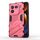 Per vivo iQOO 12 5G Punk Armor 2 in 1 PC + custodia per telefono TPU con supporto (rosso chiaro) Per vivo iQOO 12 5G Punk Armor 2 in 1 PC + custodia per telefono TPU con supporto (rosso chiaro)