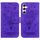 Custodia per telefono in pelle goffrata rosa farfalla per Samsung Galaxy S24 5G (viola) Custodia per telefono in pelle goffrata rosa farfalla per Samsung Galaxy S24 5G (viola)
