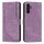 Per Samsung Galaxy S24 Custodia per telefono in pelle con motivo a strisce Skin Feel con cordino lungo (viola) Per Samsung Galaxy S24 Custodia per telefono in pelle con motivo a strisce Skin Feel con cordino lungo (viola)