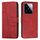 Per Xiaomi 14 pro Custodia per cellulare in pelle con fibbia in vitello con cuciture (rossa) Per Xiaomi 14 pro Custodia per cellulare in pelle con fibbia in vitello con cuciture (rossa)