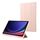 Per Samsung Galaxy Tab S9+ Custodia tablet 3 pieghe in pelle TPU in puro colore con slot per penna (rosa) Per Samsung Galaxy Tab S9+ Custodia tablet 3 pieghe in pelle TPU in puro colore con slot per penna (rosa)
