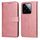 Custodia per telefono in pelle flip con texture classica in vitello Xiaomi 14 Pro (oro rosa) Custodia per telefono in pelle flip con texture classica in vitello Xiaomi 14 Pro (oro rosa)