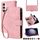 Per Samsung Galaxy S23 FE 5G Crossbody Multi-card Slot Portafoglio Custodia in pelle con cerniera (Rosa) Per Samsung Galaxy S23 FE 5G Crossbody Multi-card Slot Portafoglio Custodia in pelle con cerniera (Rosa)
