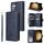 Per Samsung Galaxy S24+ 5G 9 slot per schede Custodia a portafoglio con cerniera Custodia in pelle per telefono (blu)