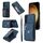Custodia per telefono con slot per schede RFID con cerniera per Samsung Galaxy S22 5G con cordino corto (blu) Custodia per telefono con slot per schede RFID con cerniera per Samsung Galaxy S22 5G con cordino corto (blu)