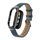 Custodia in metallo integrata per Xiaomi Mi Band 8 + cinturino in pelle di bambù (blu navy) Custodia in metallo integrata per Xiaomi Mi Band 8 + cinturino in pelle di bambù (blu navy)