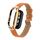 Custodia in metallo integrata per Xiaomi Mi Band 8 + cinturino in pelle di bambù (arancione) Custodia in metallo integrata per Xiaomi Mi Band 8 + cinturino in pelle di bambù (arancione)