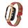 Custodia in metallo integrata per Xiaomi Mi Band 8 + cinturino in pelle con texture Litchi (rosso) Custodia in metallo integrata per Xiaomi Mi Band 8 + cinturino in pelle con texture Litchi (rosso)