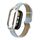 Custodia in metallo integrata per Xiaomi Mi Band 8 + cinturino in pelle con texture Litchi (ciano chiaro) Custodia in metallo integrata per Xiaomi Mi Band 8 + cinturino in pelle con texture Litchi (ciano chiaro)