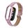 Custodia in metallo integrata per Xiaomi Mi Band 8 + cinturino in pelle con texture Litchi (rosa) Custodia in metallo integrata per Xiaomi Mi Band 8 + cinturino in pelle con texture Litchi (rosa)
