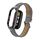 Custodia in metallo integrata per Xiaomi Mi Band 8 + cinturino in pelle cucita in microfibra (grigio) Custodia in metallo integrata per Xiaomi Mi Band 8 + cinturino in pelle cucita in microfibra (grigio)