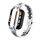 Per custodia in metallo integrata Xiaomi Mi Band 8 + cinturino a tre sfere (argento + nero) Per custodia in metallo integrata Xiaomi Mi Band 8 + cinturino a tre sfere (argento + nero)