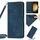 Per Samsung Galaxy S22 5G Custodia per telefono in pelle con motivo a strisce Skin Feel con cordino (blu) Per Samsung Galaxy S22 5G Custodia per telefono in pelle con motivo a strisce Skin Feel con cordino (blu)