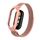 Custodia in metallo integrata per Xiaomi Mi Band 8 + cinturino magnetico milanese (rosa brillante) Custodia in metallo integrata per Xiaomi Mi Band 8 + cinturino magnetico milanese (rosa brillante)