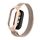 Custodia in metallo integrata per Xiaomi Mi Band 8 + cinturino magnetico milanese (rosa loto)