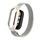 Custodia in metallo integrata per Xiaomi Mi Band 8 + cinturino magnetico milanese (beige)