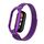 Custodia in metallo integrata per Xiaomi Mi Band 8 + cinturino magnetico milanese (viola)
