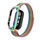 Per custodia in metallo integrata Xiaomi Mi Band 8 + cinturino magnetico milanese (barre arcobaleno)