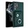 Per Samsung Galaxy S22 Ultra 5G Custodia per telefono in PU con supporto ad anello per porta carte di organo (verde) Per Samsung Galaxy S22 Ultra 5G Custodia per telefono in PU con supporto ad anello per porta carte di organo (verde)
