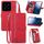 Custodia per telefono in pelle con cerniera fiore in rilievo Xiaomi 14 (rossa) Custodia per telefono in pelle con cerniera fiore in rilievo Xiaomi 14 (rossa)