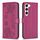 Custodia per telefono in pelle goffrata a quattro foglie per Samsung Galaxy S23 5G (rosa rosso) Custodia per telefono in pelle goffrata a quattro foglie per Samsung Galaxy S23 5G (rosa rosso)