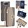 Per Asus Zenfone 8 Flip ZS672KS Custodia a tracolla in pelle con texture litchi (grigio) Per Asus Zenfone 8 Flip ZS672KS Custodia a tracolla in pelle con texture litchi (grigio)
