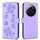 Per la custodia per telefono in pelle goffrata a quattro foglie Xiaomi 13 Ultra (viola) Per la custodia per telefono in pelle goffrata a quattro foglie Xiaomi 13 Ultra (viola)