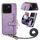 Per Xiaomi 14 Pro Custodia a portafoglio multifunzione con cerniera a tracolla (viola) Per Xiaomi 14 Pro Custodia a portafoglio multifunzione con cerniera a tracolla (viola)