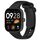Per Redmi Watch 4 cinturino in silicone liquido tinta unita (nero)
