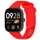 Per Redmi Watch 4 cinturino in silicone liquido tinta unita (rosso)