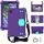 Per Alcatel Joy Tab2 2020 / 3T 8.0 Custodia per tablet PC ibrida EVA a nido d'ape con cinturino (viola + acqua) Per Alcatel Joy Tab2 2020 / 3T 8.0 Custodia per tablet PC ibrida EVA a nido d'ape con cinturino (viola + acqua)