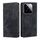 Per Xiaomi 14 Custodia per telefono in pelle magnetica con spazzola antifurto RFID (nera)