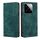 Per Xiaomi 14 Custodia per telefono in pelle magnetica con spazzola antifurto RFID (verde) Per Xiaomi 14 Custodia per telefono in pelle magnetica con spazzola antifurto RFID (verde)